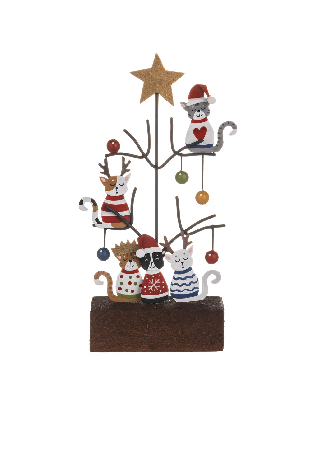 Cats in a star tree - Christmas Decoration