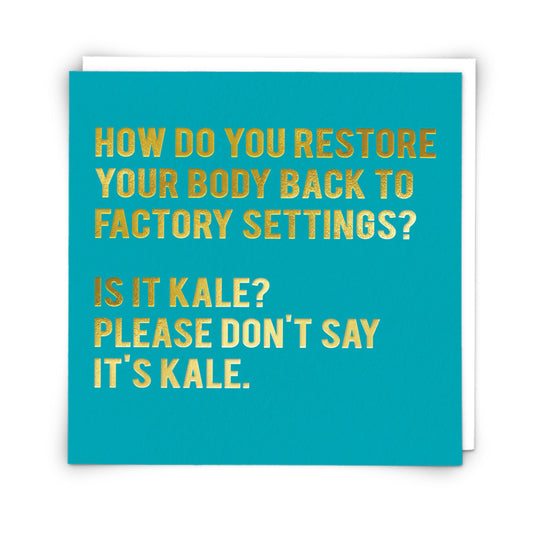 Factory Settings - Funny Card