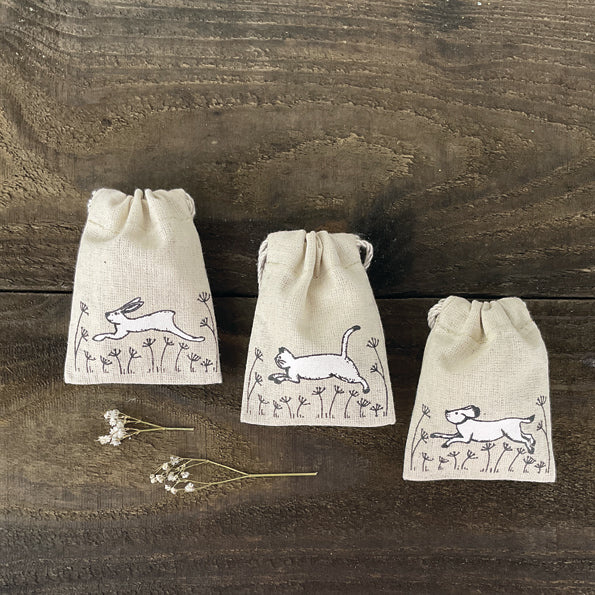 Small Drawstring Bag - Dog