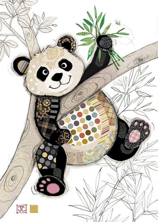 Po Zi Panda - Blank Greetings card