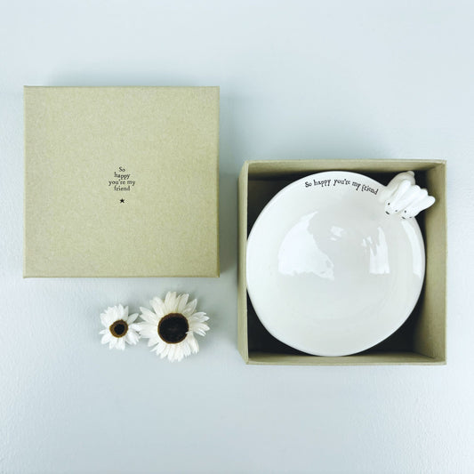 Porcelain Bowl - So happy you’re my friend