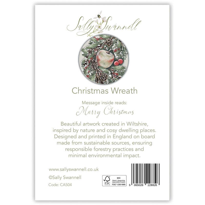 Christmas Wreath | Christmas Card A5