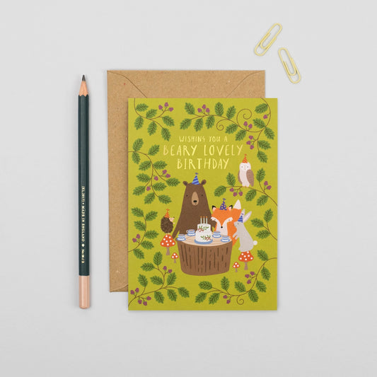 Woodland Party - Birthday Card