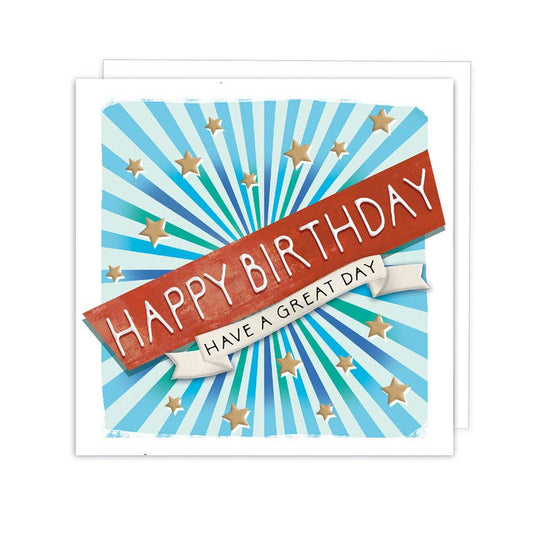 Happy Birthday - Retro Rays