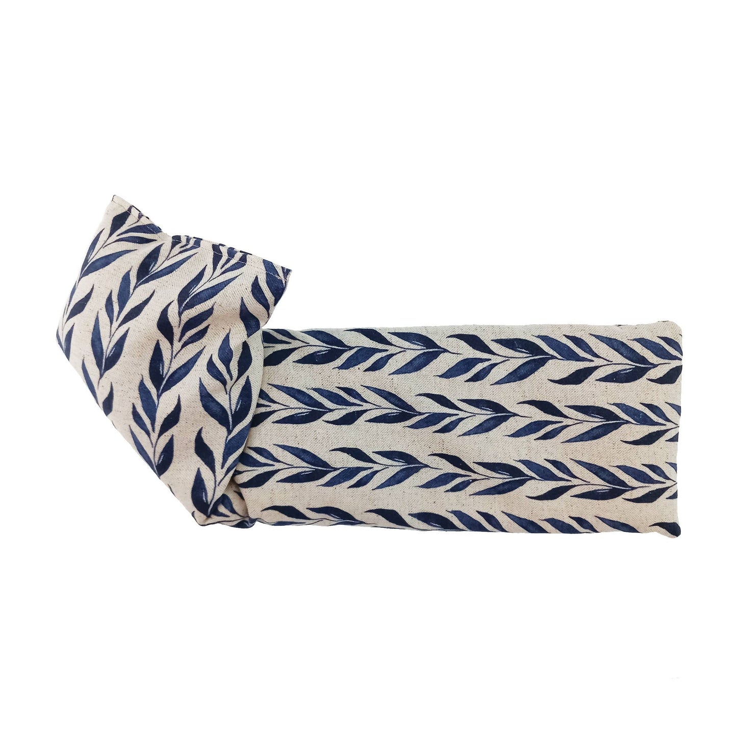 Navy Leaf Wheat Bag : Lavender