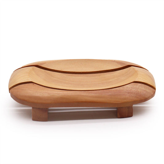 Classic Naseberry Soap Dish - Oval in Rectangle