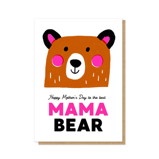 Mama Bear Card | Mother's Day Card | Letterpress Card