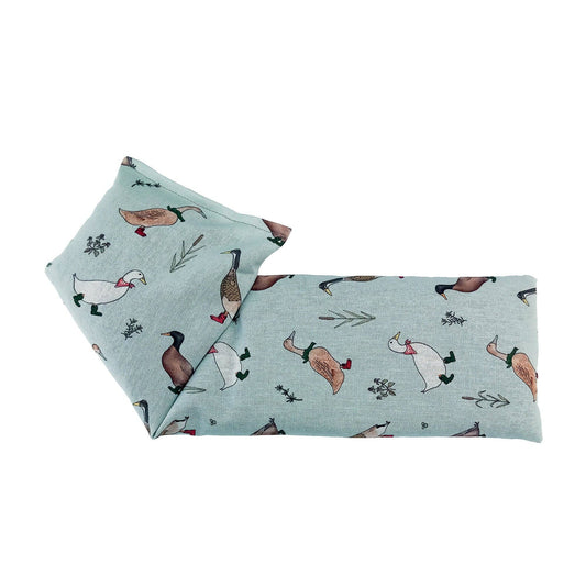 Wellie Boot Ducks Cotton Wheat Bag: Lavender