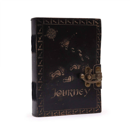 Leather Journel Notebook sketchbook - Journey