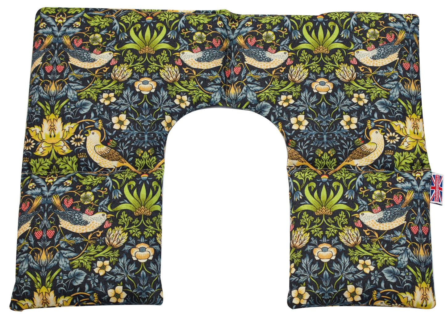 Neck & Shoulder Soothing Wrap-William Morris Strawberry Thief, Navy