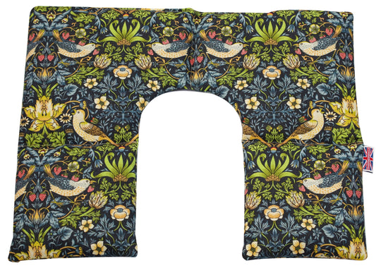 Neck & Shoulder Soothing Wrap-William Morris Strawberry Thief, Navy