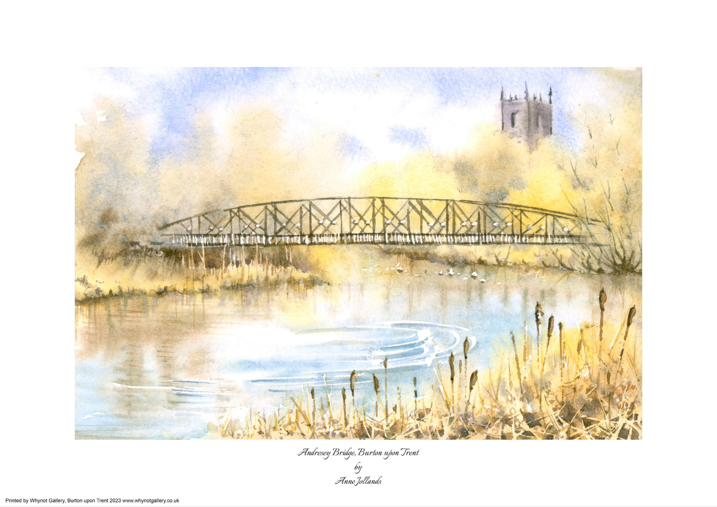 Andresy Bridge, Burton-Upon-Trent Giclee Print