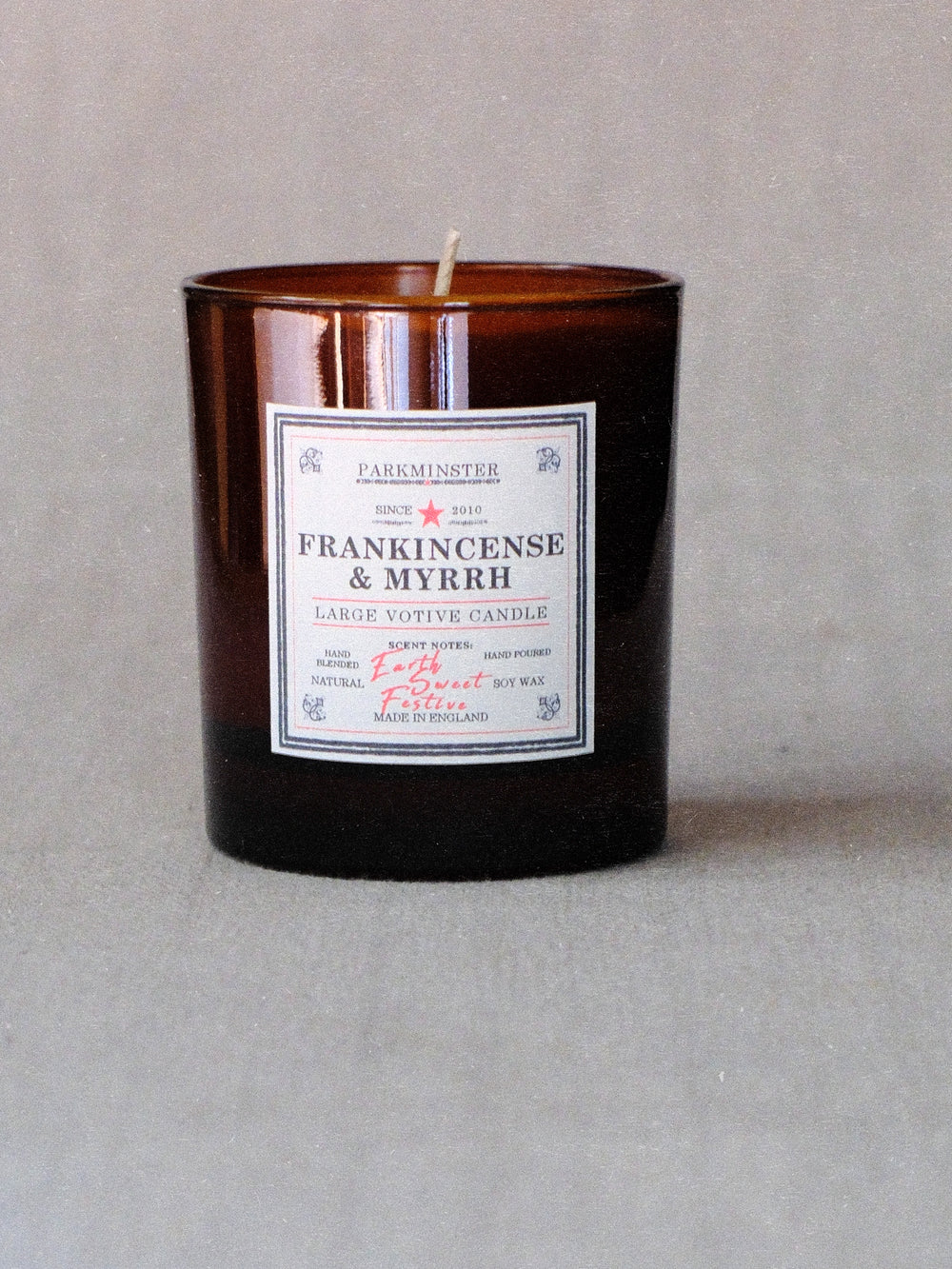 Frankincense and Myrrh - Large Votive Candle - Made in Cornwall
