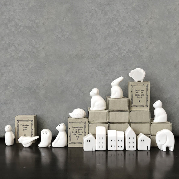 Matchbox Porcelain Houses - I wish you lived nearer