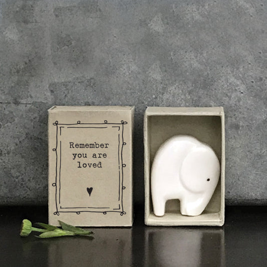 Matchbox Porcelain Elephant