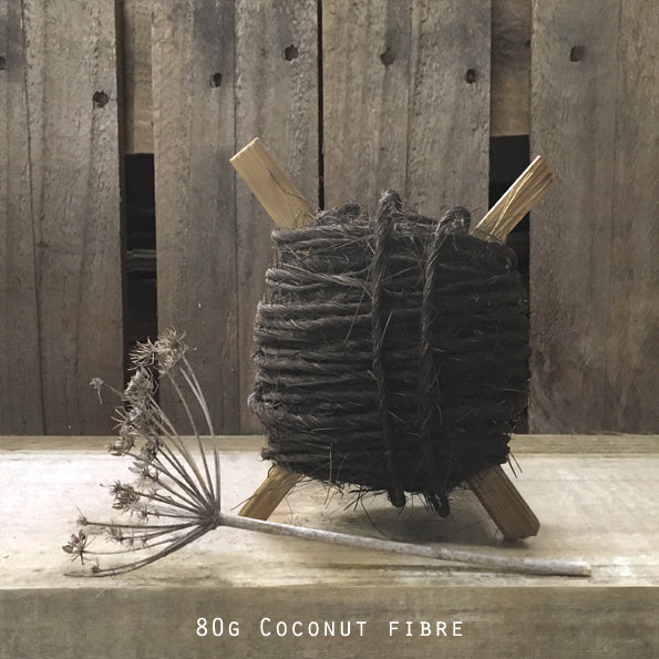 Black String square - coconut fibre