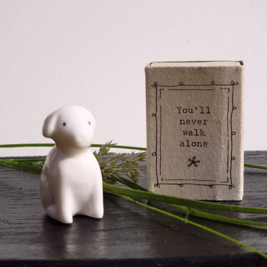 Matchbox Porcelain Dog