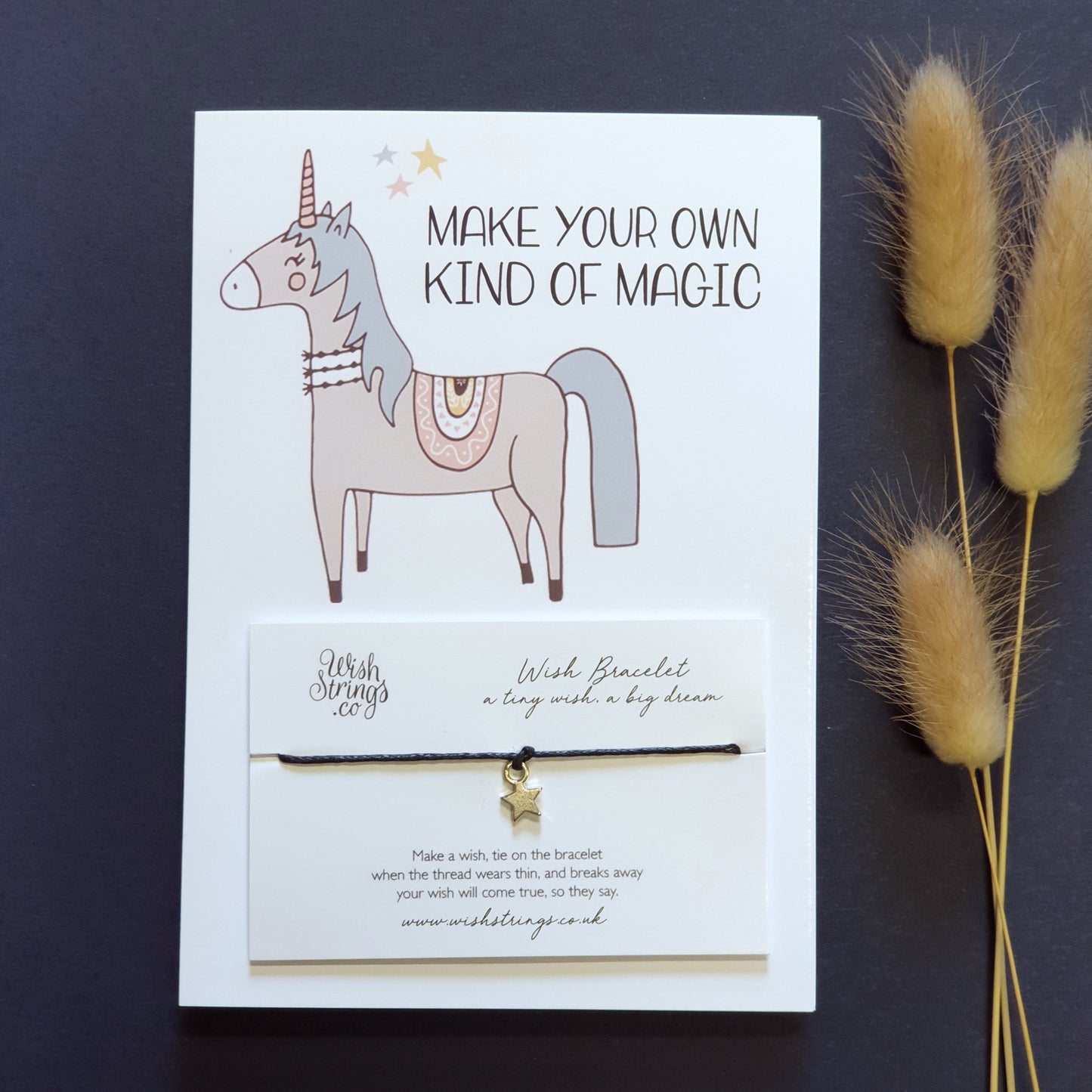 Wishstrings Card-  Magic Unicorn