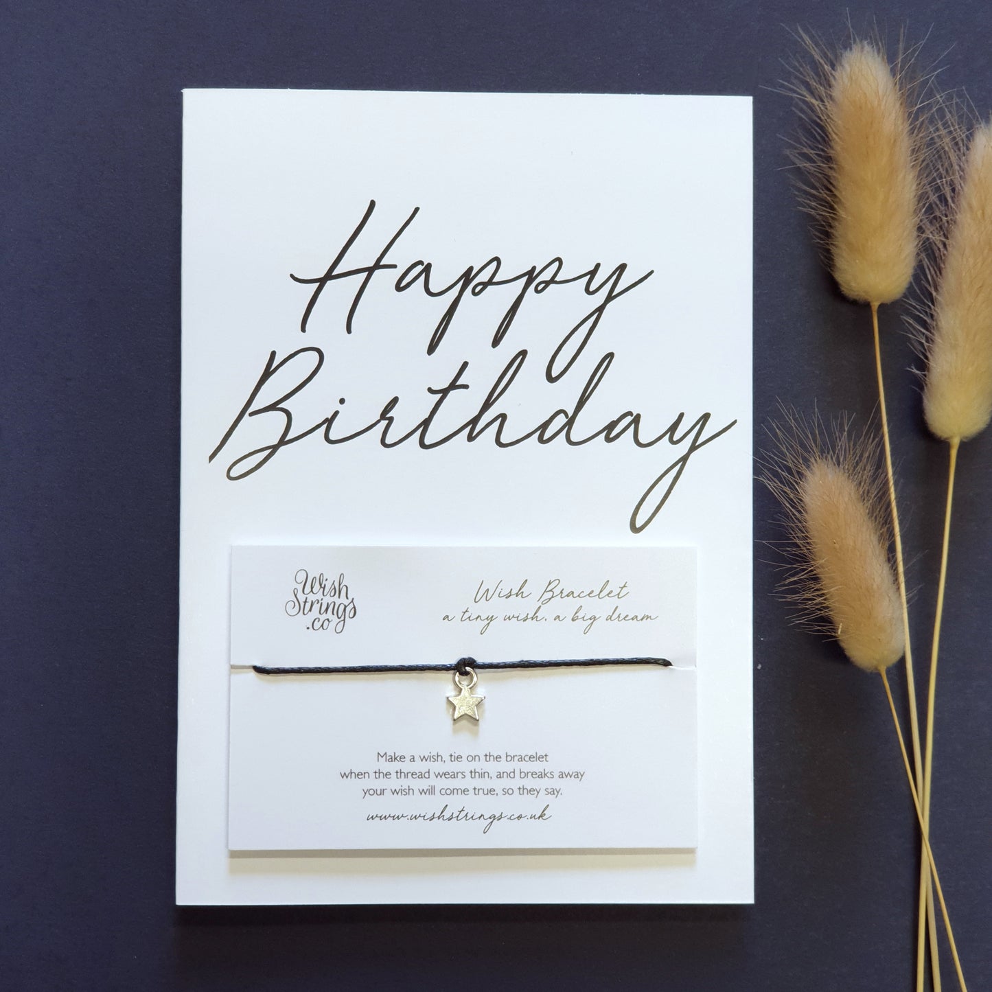 Wishstrings Card-  Happy Birthday