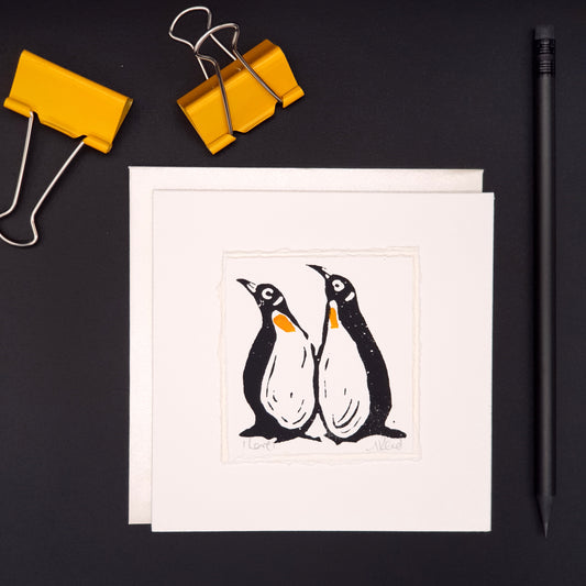 'Love' Penguins- Greetings Card