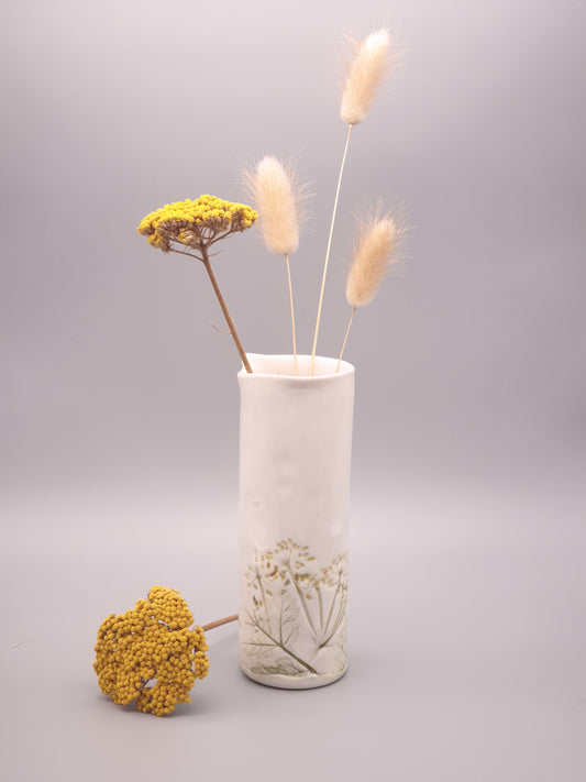 Flora and Fauna Ceramic Vase