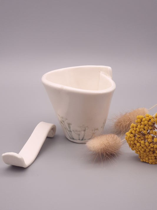 Flora and Fauna Ceramic Salt Pot