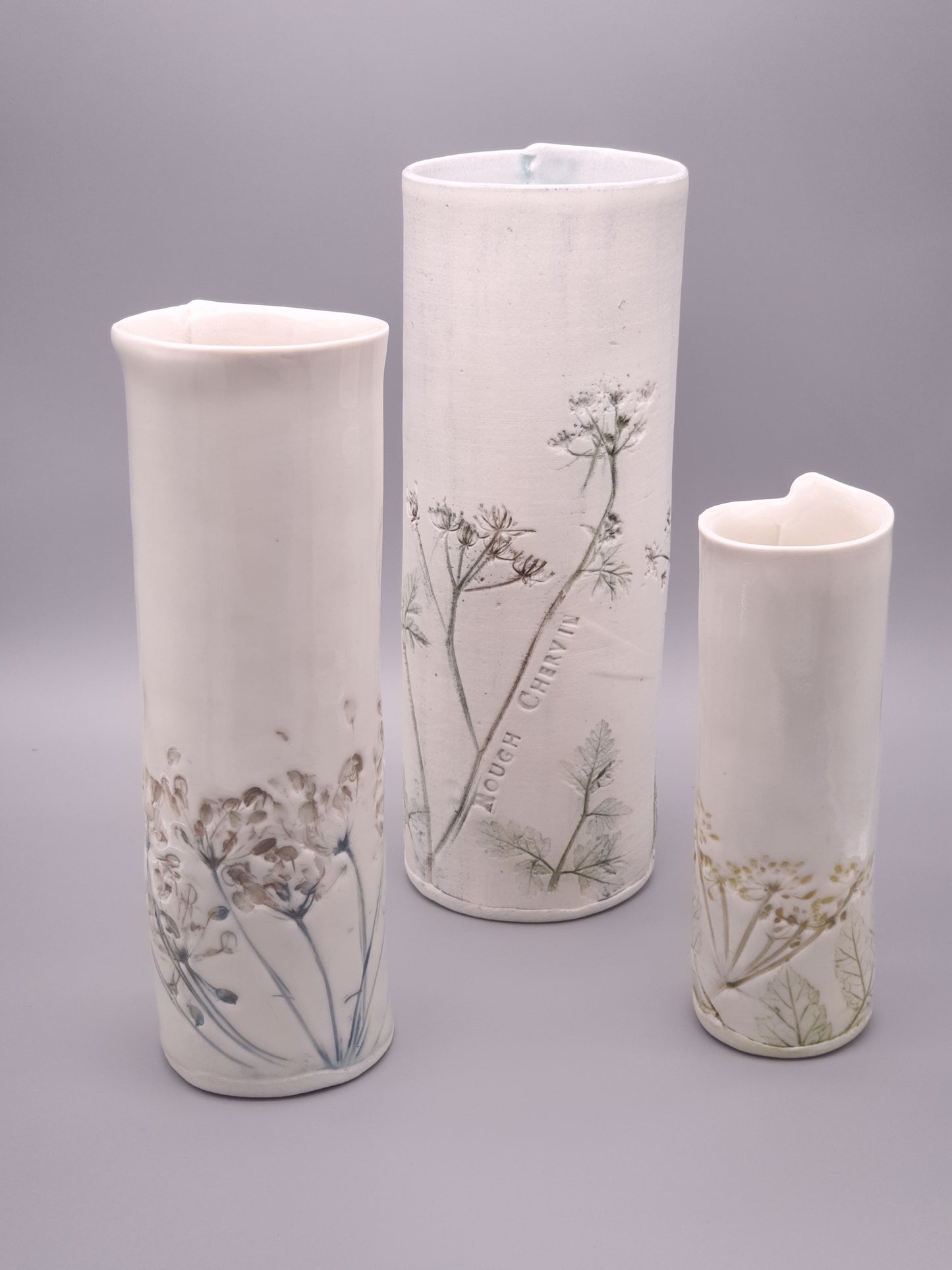 Flora and Fauna Ceramic Vase