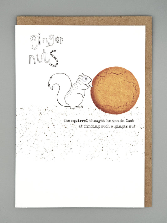 Ginger nuts - Greetings card