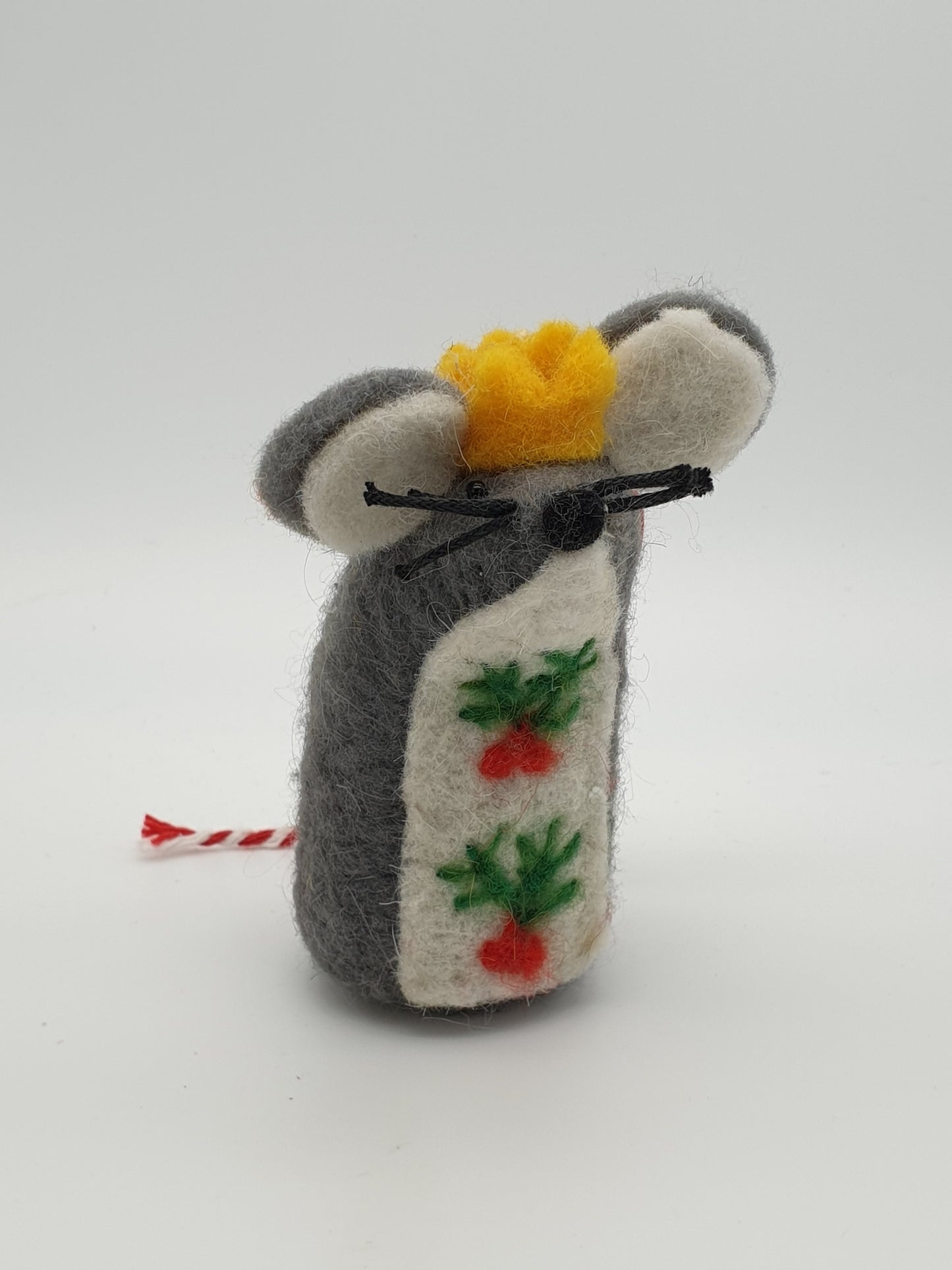 Mouse in Crown hanging Christmas decoration