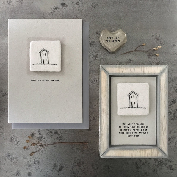 Embroidered card - New Home