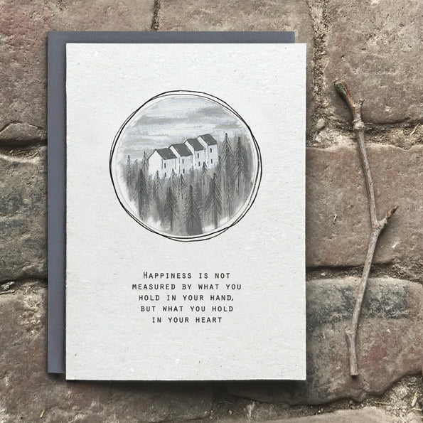 Art card - happiness is not measured