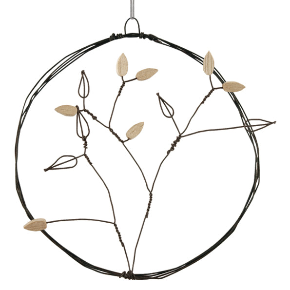 Handmade Rusty wire wreath - Branch