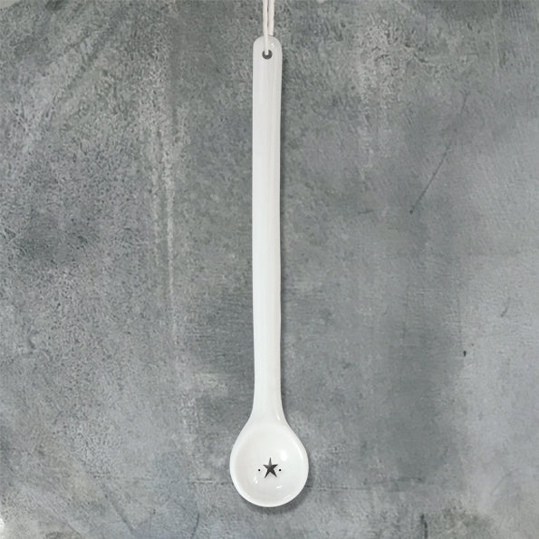 Porcelain long spoon - Star