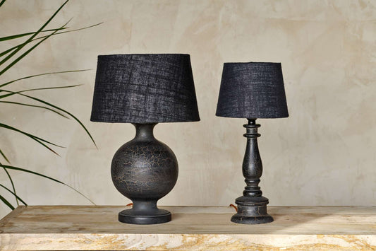 Urku Candlestick style Lamp - Antique Black