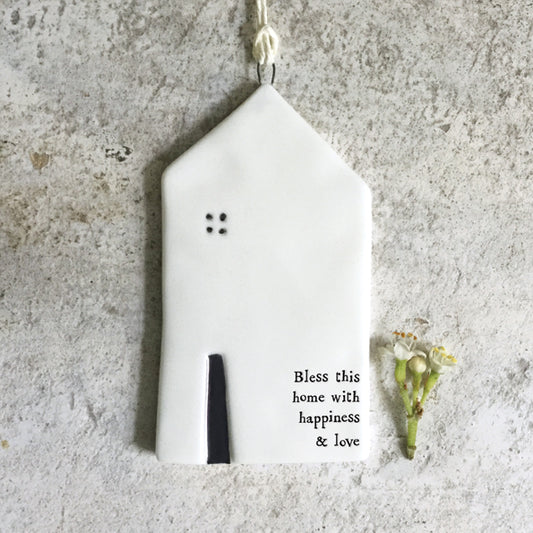 Porcelain Hanging House - Medium- Bless This Home