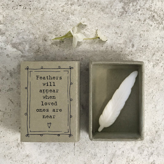 Matchbox - Feathers will appear when loved ones are near