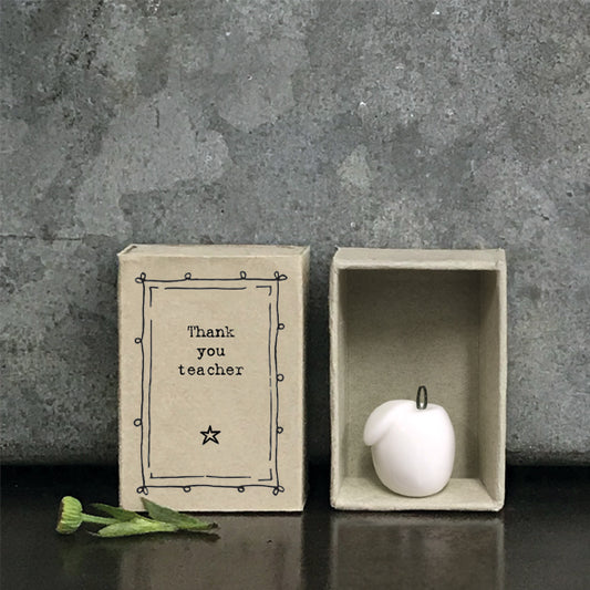 Matchbox Porcelain Apple - Thank You Teacher