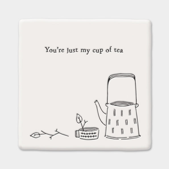 Square Coaster - Just my cup of tea