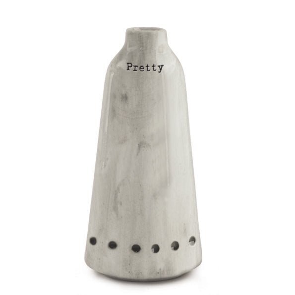 Modern rustic porcelain bud vase - Pretty