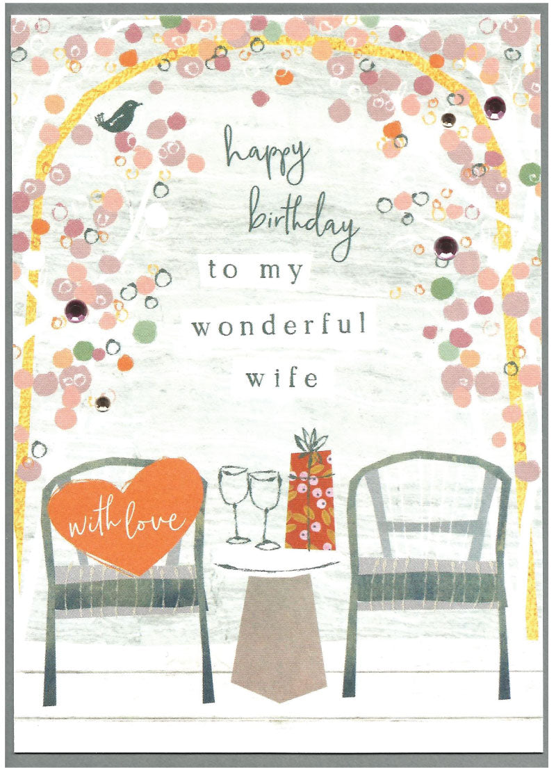 Happy Birthday to my Wonderful Wife - card