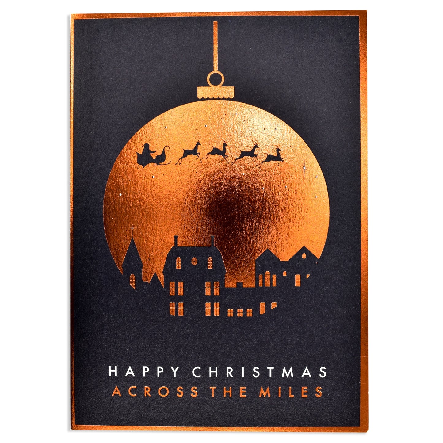 Happy Christmas Across The Miles - Card