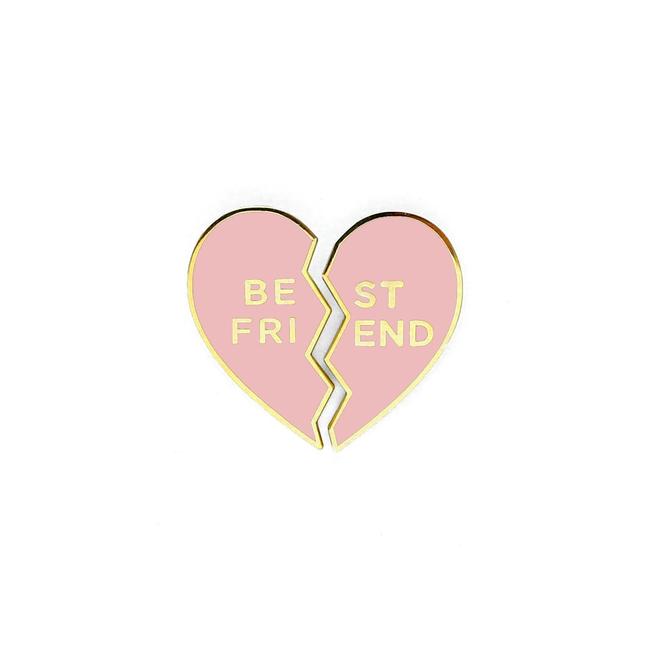 Best Friends Heart Enamel Pin