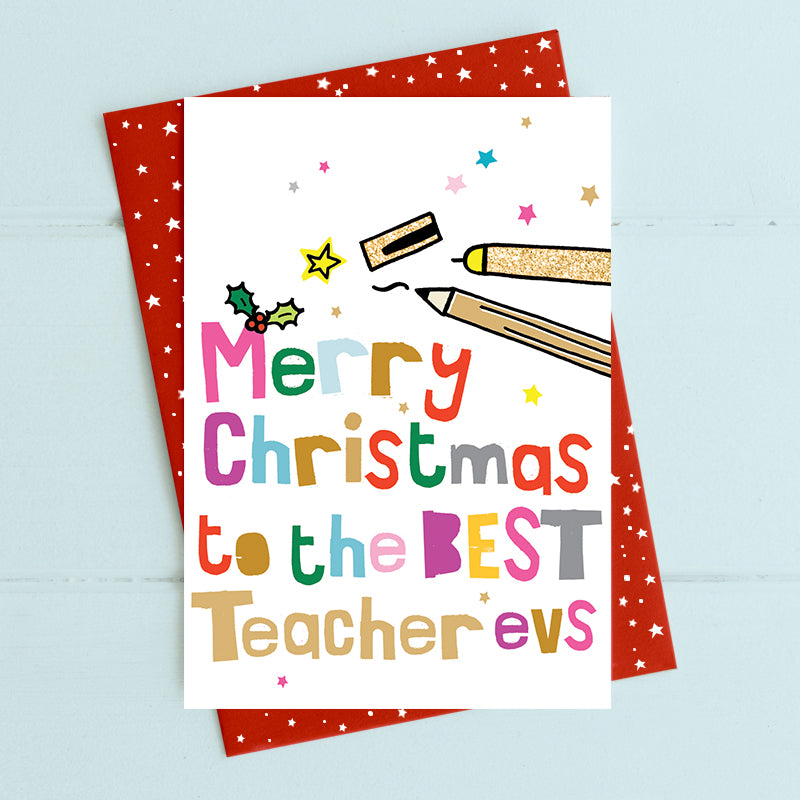 Best Teacher Evs - Christmas Card