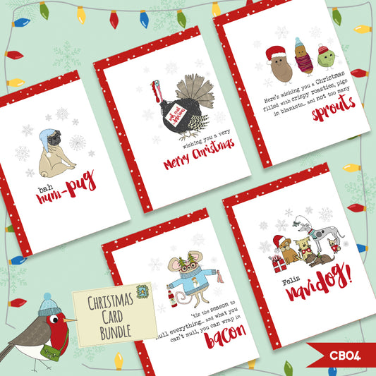 Christmas Card Bundle - Pack of 5