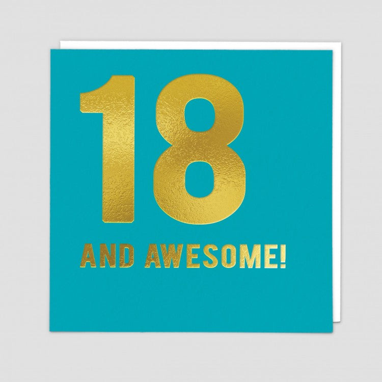 18 and Awesome!  -  Birthday card
