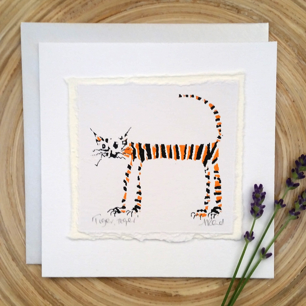 Tiger Tiger, Cat - Greetings Card