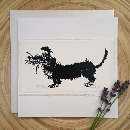 Hot Dog, Dachshund - Greetings Card