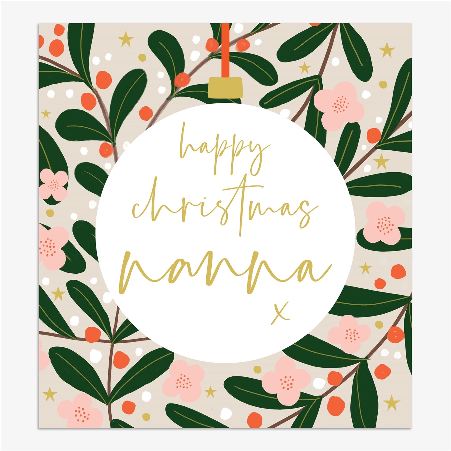 Happy Christmas Nanna- Card