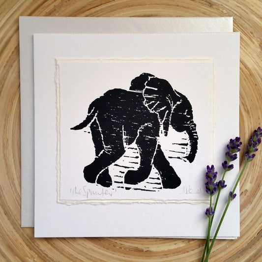 Sprinter, Elephant- Greetings Card