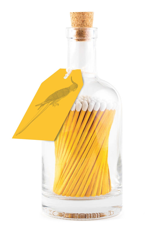 Yellow Parrot - Luxury Matches Bottle